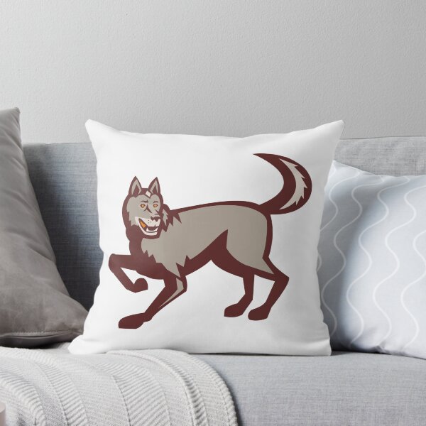 Item preview, Gray Wolf Side View Retro designed and sold by patrimonio.