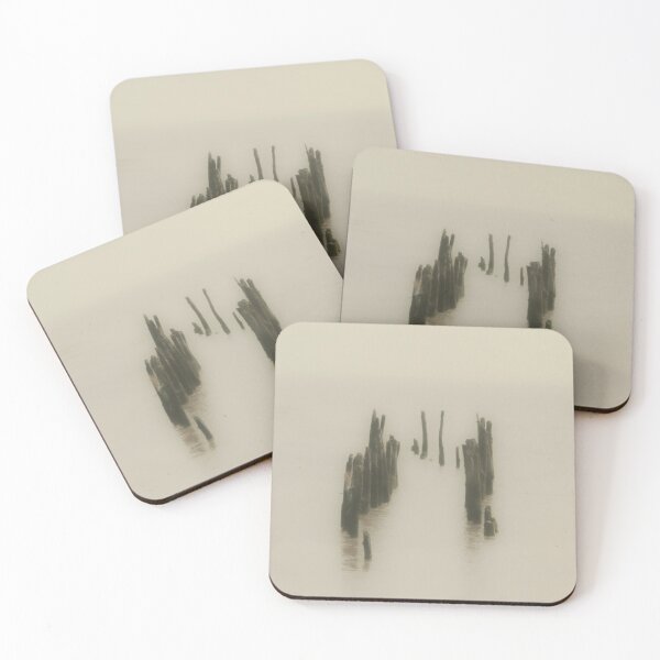 Item preview, Old Wooden Stumps Solway Firth Scotland designed and sold by Stravaigin.