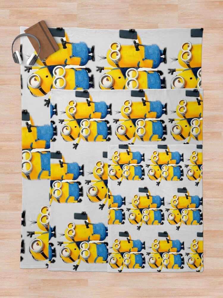 "Minion" Throw Blanket for Sale by Matcreator Redbubble