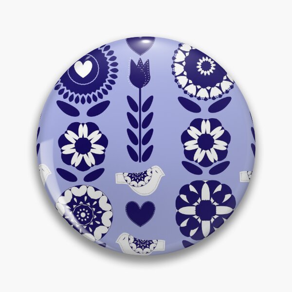 Item preview, Floral Scandinavian Nordic Inspired Folk Pattern Design designed and sold by Artification.