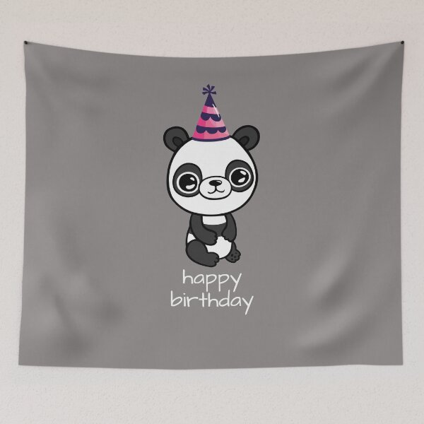 Item preview, Happy Birthday Cute Panda designed and sold by jakezbontar.
