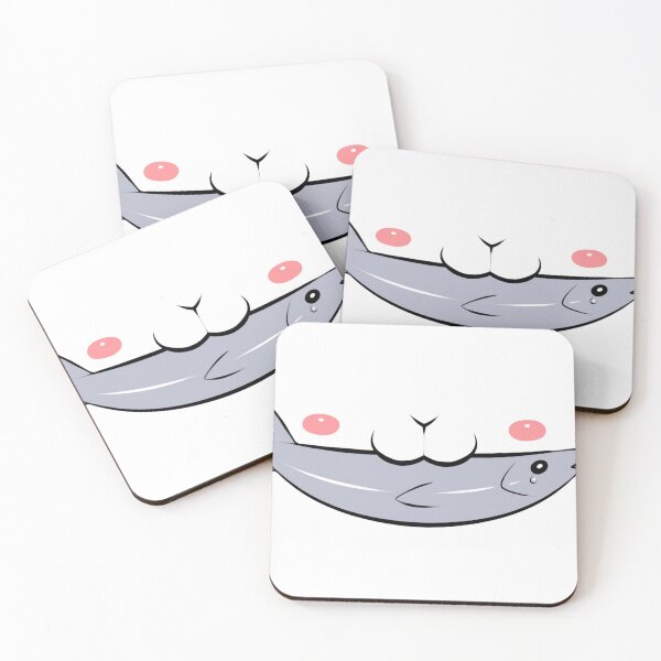 Item preview, Cute cat face with fish designed and sold by MartinUve.