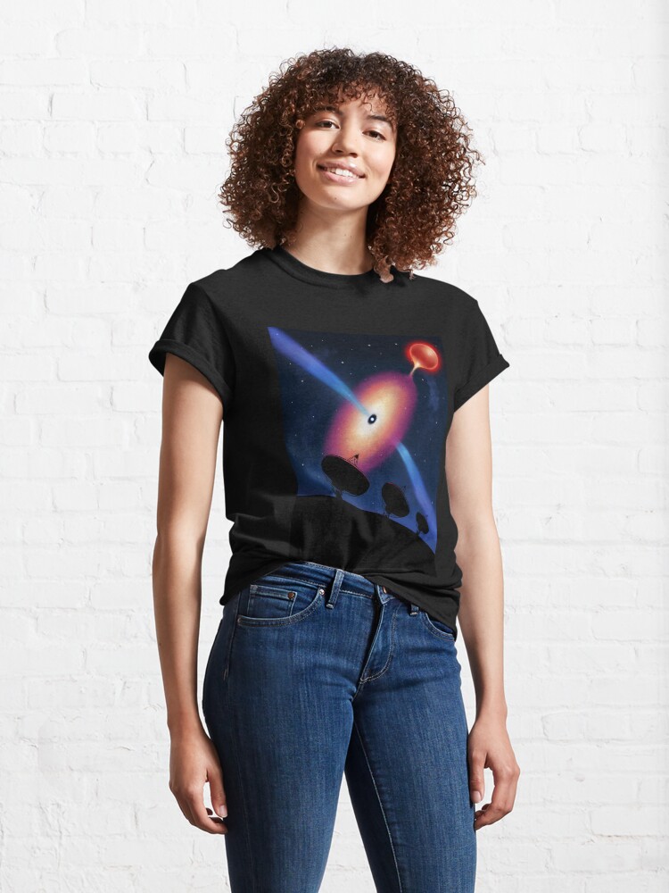 Alternate view of Radio telescopes and a neutron star Classic T-Shirt