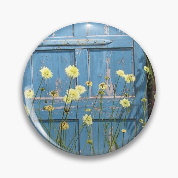 Item preview, Common Buttonbrush (Cephalanthus Occidentalis) and Blue Door into the Walled Garden at Croft Castle, Leominster designed and sold by GoNatureDesigns.