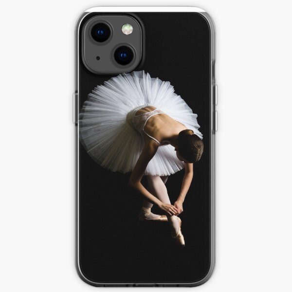 Ballerina Tieing Her Ribbons iPhone Soft Case