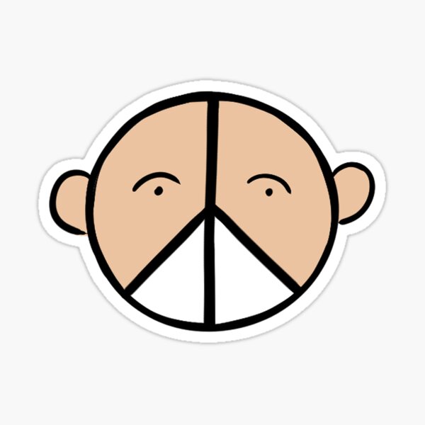Peace, Love and Mask Sticker