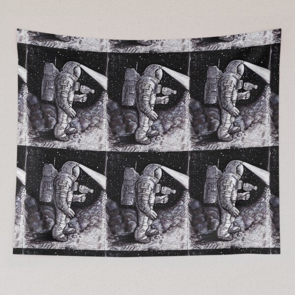 Item preview, Astronaut Inspecting the Moon designed and sold by RafaelMinatto.