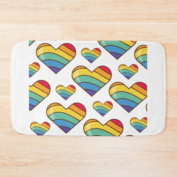 Item preview, Love wins Pride rainbow hearts designed and sold by Delicarte.