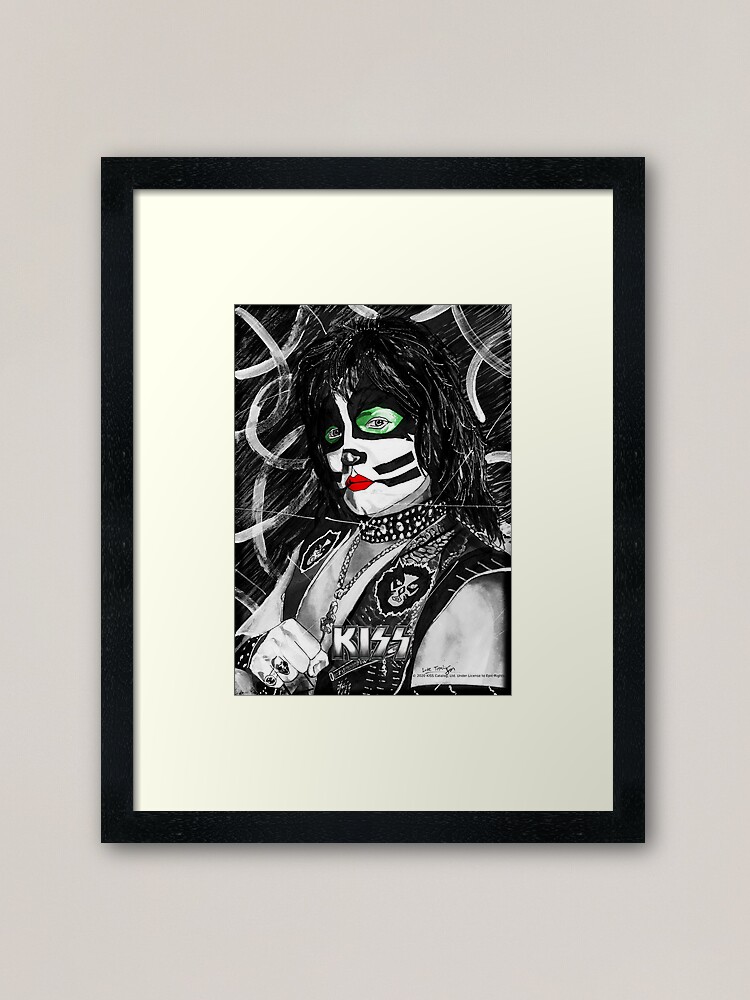 Alternate view of Catman - Ink Original (Colour Splash with Logo) Framed Art Print