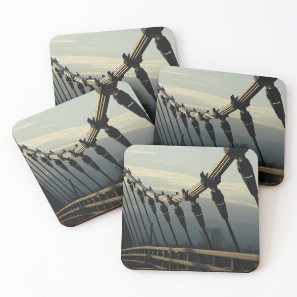Item preview, Metallic suspended bridge highway landscape	 designed and sold by EstelleRossetti.