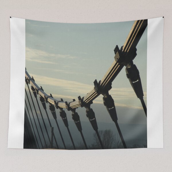 Item preview, Metallic suspended bridge highway landscape	 designed and sold by EstelleRossetti.