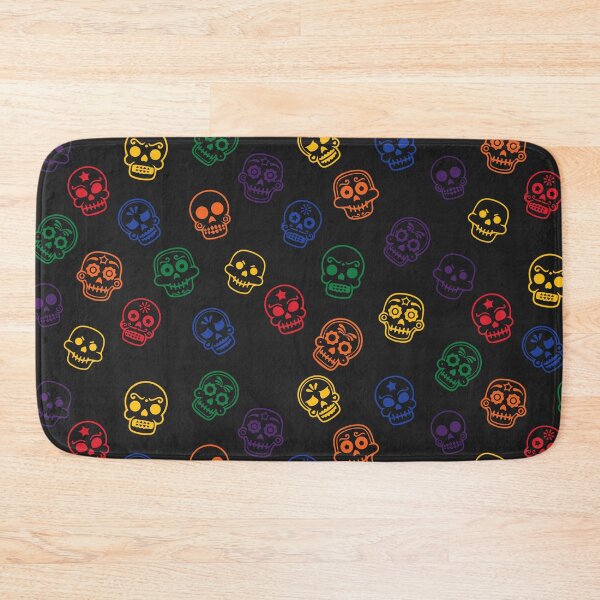 Item preview, Sugar skulls colorful halloween pattern designed and sold by tfortier.