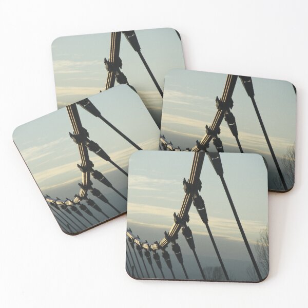 Item preview, Metallic suspended bridge highway landscape	 designed and sold by EstelleRossetti.