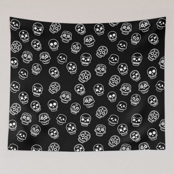 Item preview, Sugar skulls halloween pattern designed and sold by tfortier.