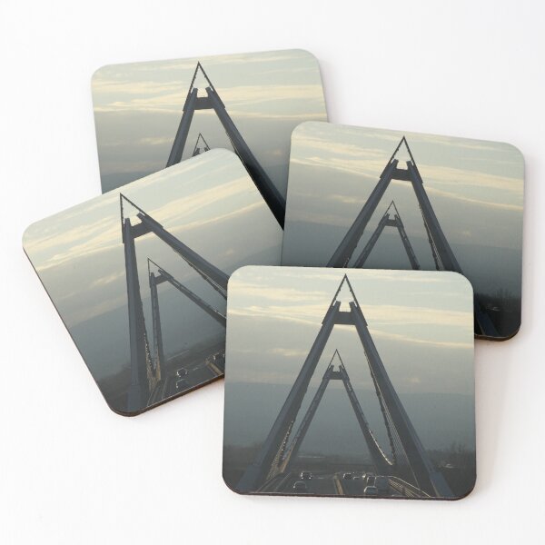 Item preview, Metallic suspended bridge highway landscape	 designed and sold by EstelleRossetti.