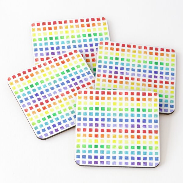 Item preview, Rainbow Squares designed and sold by Rebekah Melville.