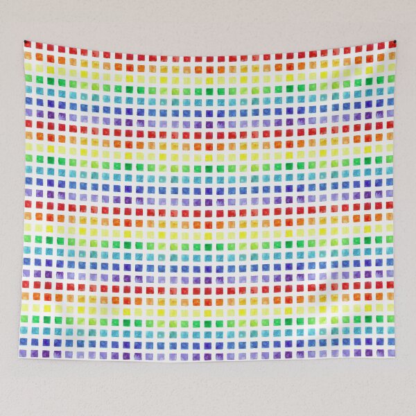 Item preview, Rainbow Squares designed and sold by Rebekah Melville.