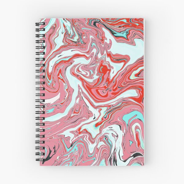 Aperçu de l'œuvre Design marbré rose rouge et bleu créée et vendue par blejsart.