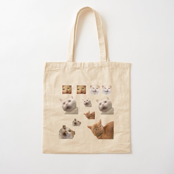 11 pack cats memes sticker combo - weird cat memes 4 Cotton Tote Bag