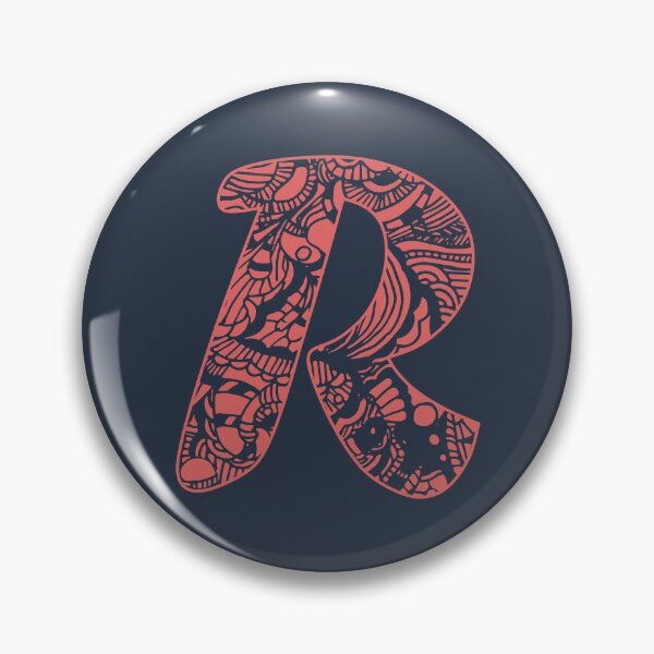 Aperçu de l'œuvre Letter R With EGK75 Doodling, red version créée et vendue par EGK75.