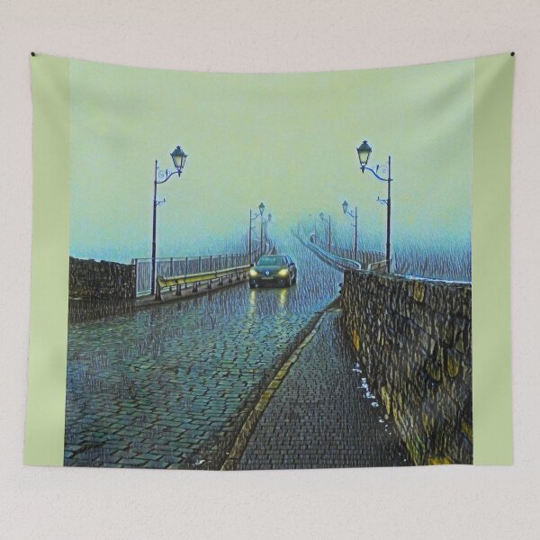 Item preview, Misty bridge leading to nowhere designed and sold by helenkaiy.