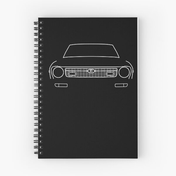 Item preview, Datsun 120Y / B211 classic car white outline graphic designed and sold by soitwouldseem.