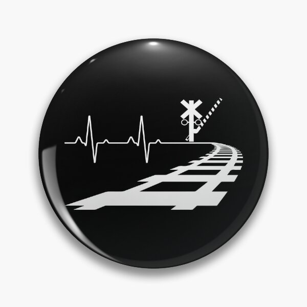 Item preview, heart beat Railroad crossing Trains railway workers Gift  designed and sold by skulltshirt.