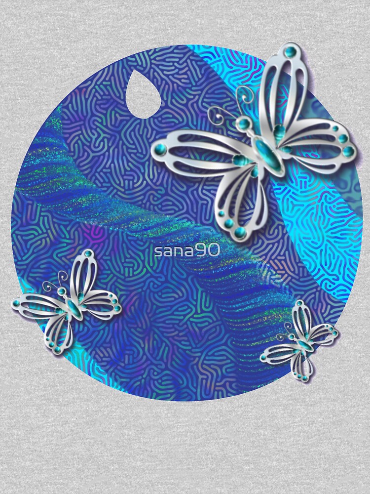 Blue Butterfly 340 Baby One Piece By Sana90 Redbubble