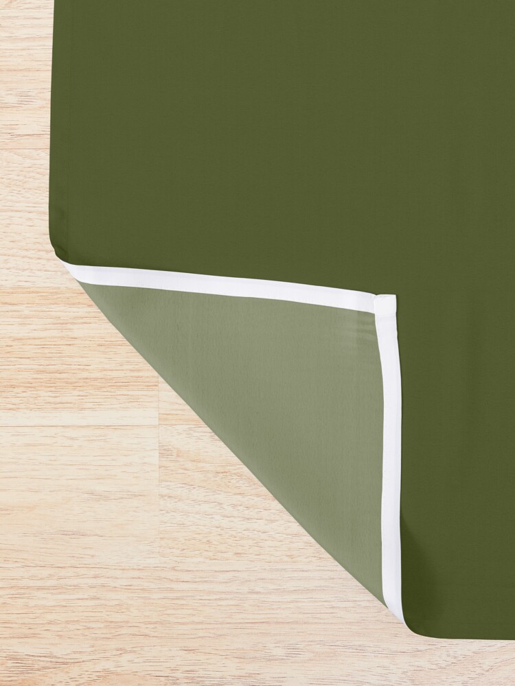 Alternate view of Simply Solid - Army Green Shower Curtain