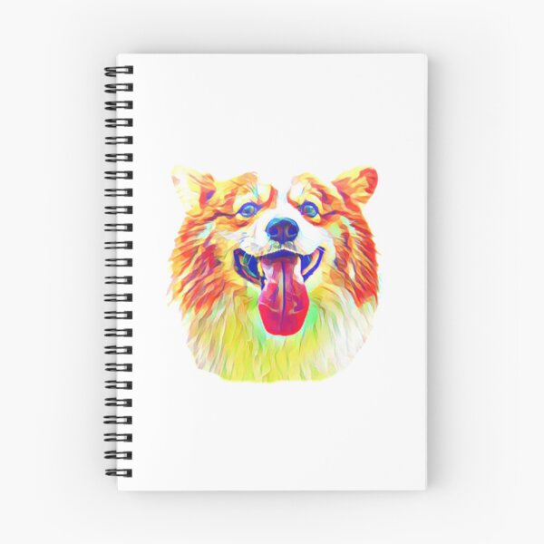 Item preview, Tie Dye Happy Corgi in Rainbow colors digital art  designed and sold by conceptDVS.