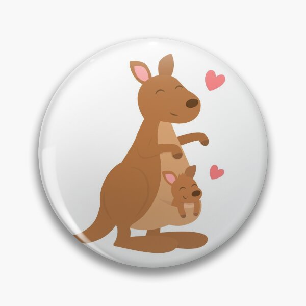 Item preview, Cute Kangaroo And Joey designed and sold by rustydoodle.