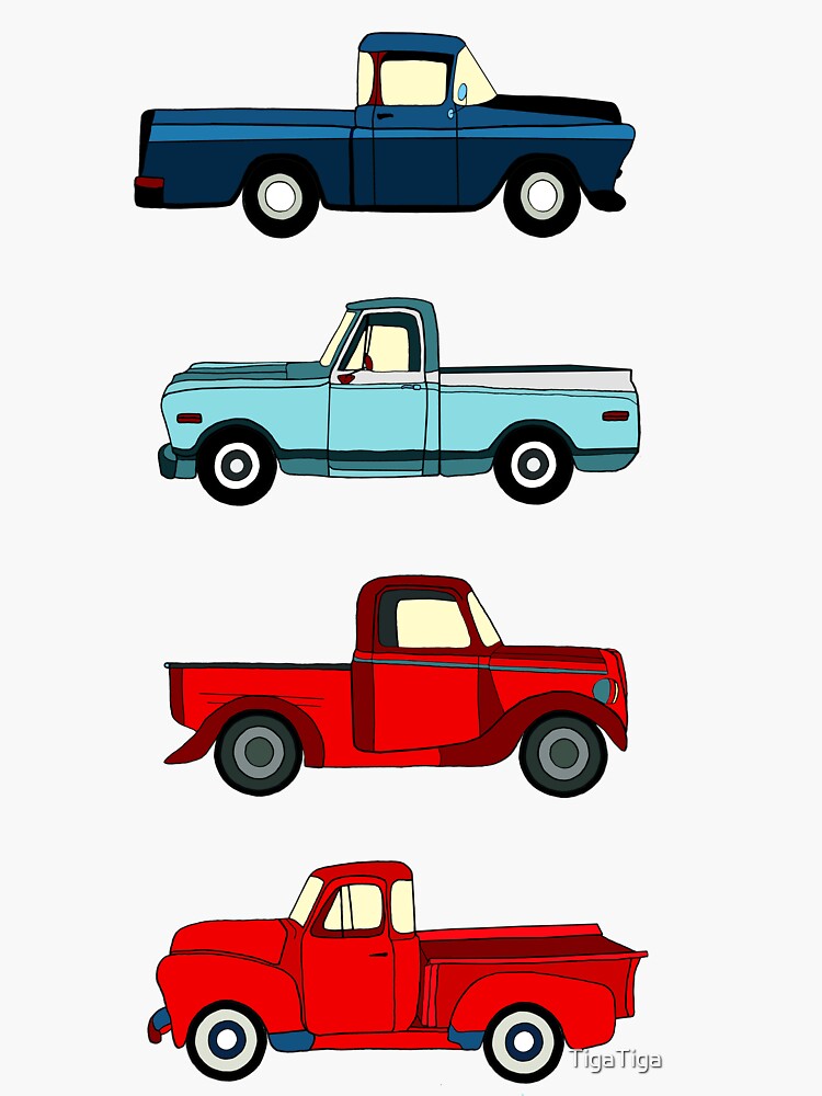 Winter Vintage Trucks by TigaTiga