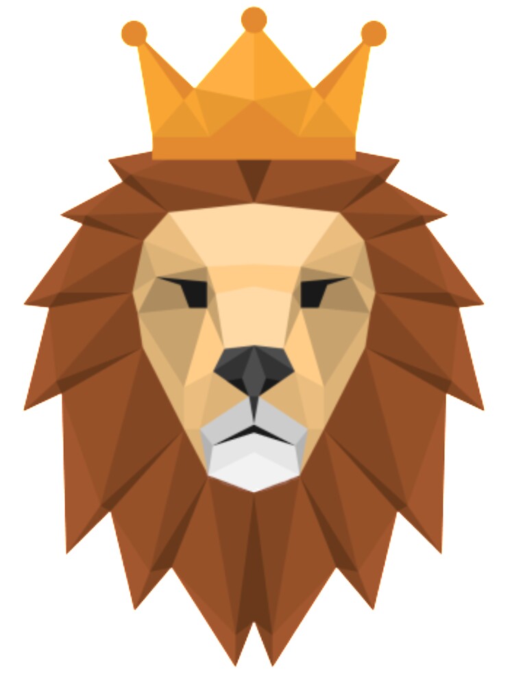 Lion Geometric Simple Shape Animals Lion Geometric Simple Shape Animals