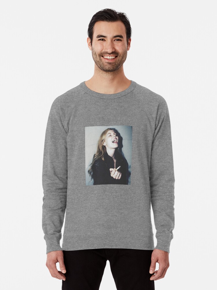 Smoking girl sweatshirt top