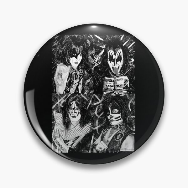 Artikelvorschau, KISS® - Tinte Original (Schwarz und Weiß) entworfen und verkauft von Luke Tomlinson Artwork.
