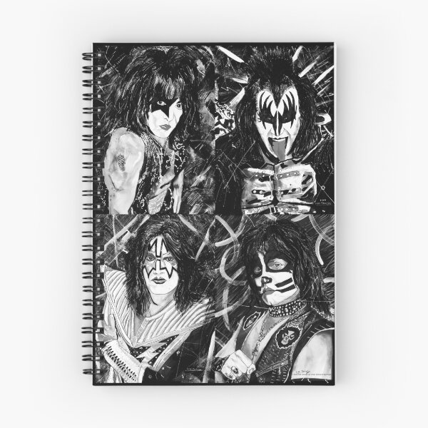 Item preview, KISS® - Ink Original (Black and White) designed and sold by Luke Tomlinson Artwork.