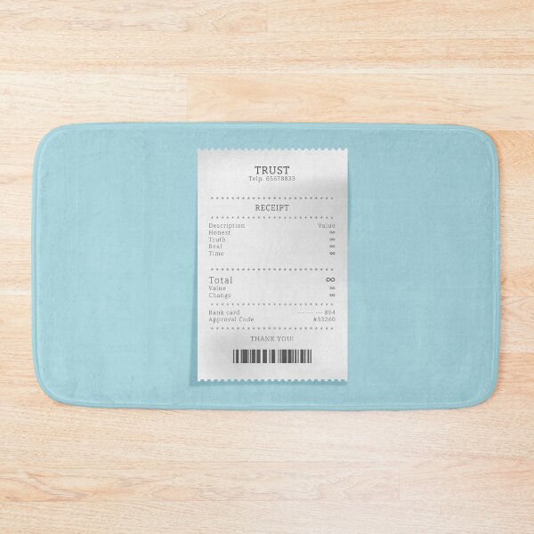 Item preview, Trust Receipt designed and sold by ESCAPZ.