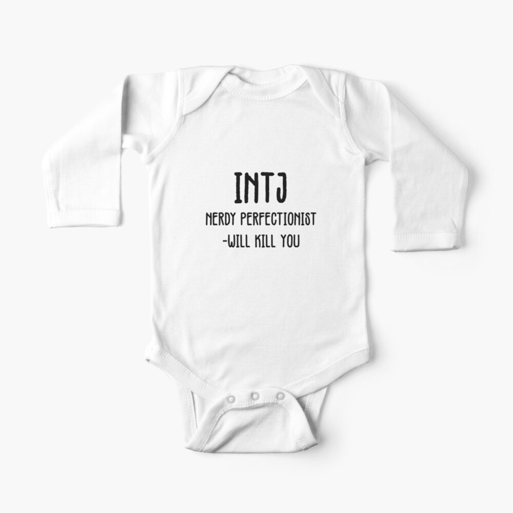 Copy Of Mbti Intj Stereotype Nerdy Perfectionist Baby One Piece By Berlinius Redbubble