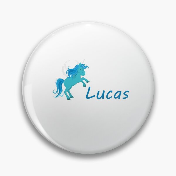 Item preview, Lucas Cute Blue Unicorn Name Tag T-Shirts designed and sold by ToniaKroeger.