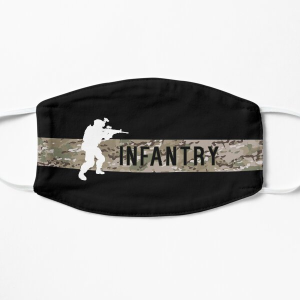 US Military Infantry - Black Shirts Flat Mask