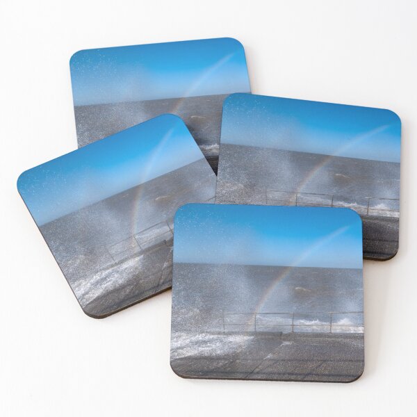 Item preview, rainbow in the waves designed and sold by EcDigitalPhoto.
