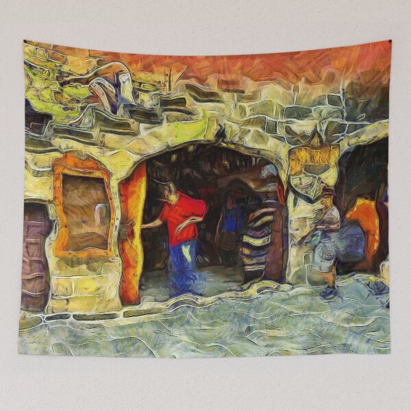 Item preview, Rhodes Greece Shop and Stairs KPA designed and sold by karynpeters.