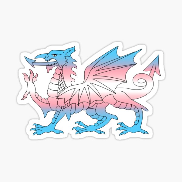 Buy Ddraig Goch Trans Flag, Wales Pride Design