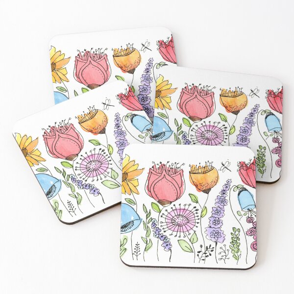 Item preview, flower doodles 5 designed and sold by Betsy Meynardie.