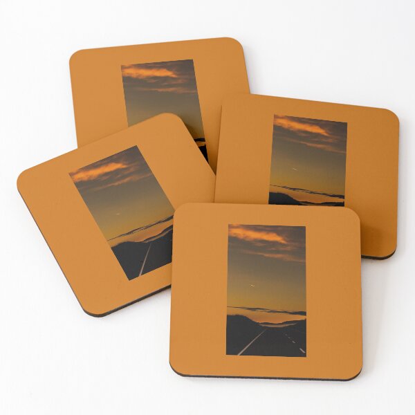 Item preview, Dawn Landscape Aircraft Trails Road designed and sold by Stravaigin.