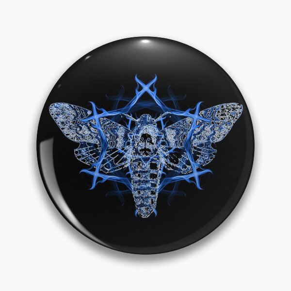 Item preview, Death's-Head Hawkmoth Occult [Blue] designed and sold by picto.
