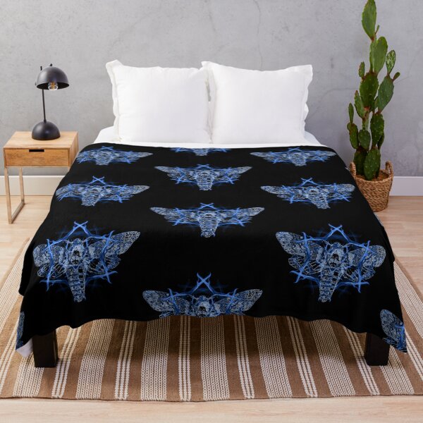 Item preview, Death's-Head Hawkmoth Occult [Blue] designed and sold by picto.