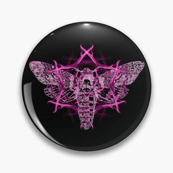 Item preview, Death's-Head Hawkmoth Occult [Pink] designed and sold by picto.