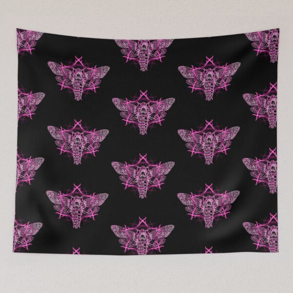 Item preview, Death's-Head Hawkmoth Occult [Pink] designed and sold by picto.