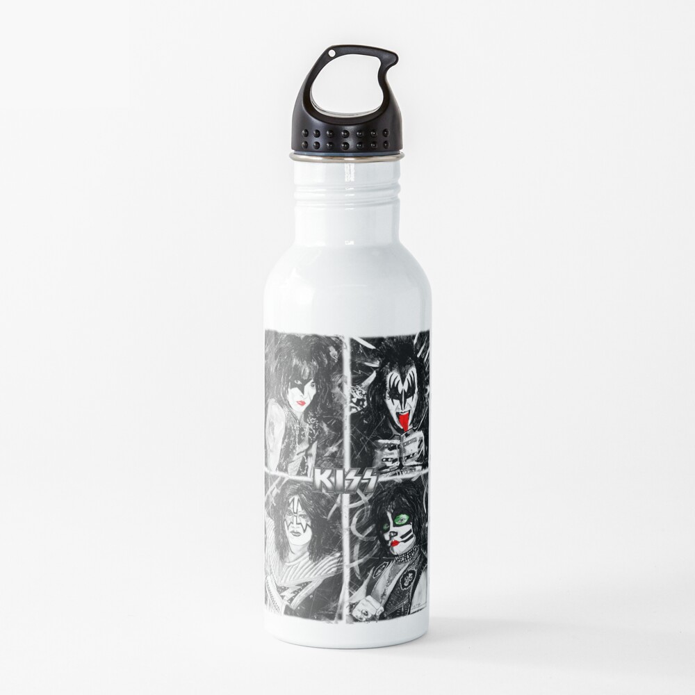 KISS® - Ink Original (Colour Splash with Logo) Water Bottle
